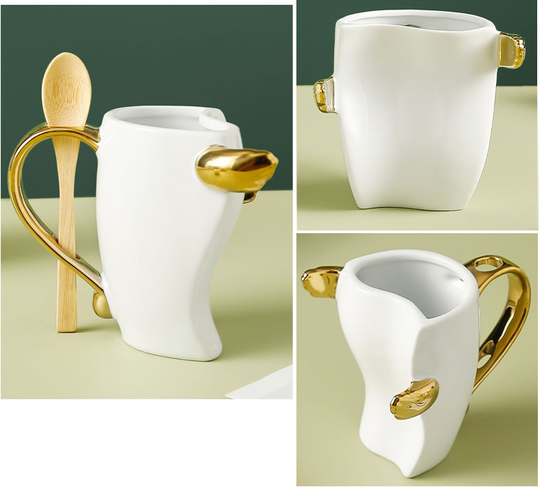 Exquisite Ceramic Couple Hug Cup