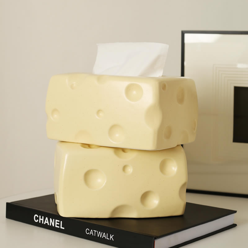 Fun Cheese Tissue Box Table Decor