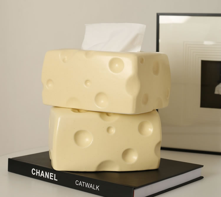 Fun Cheese Tissue Box Table Decor