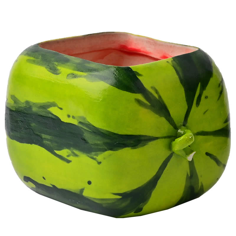 Green Watermelon Desktop Decoration Small Flower Pot