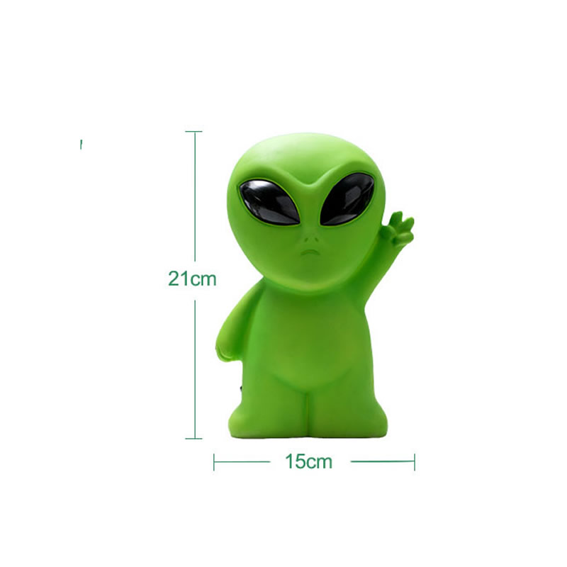 UFO Green Alien Cartoon Piggy Bank Personalized Gifts