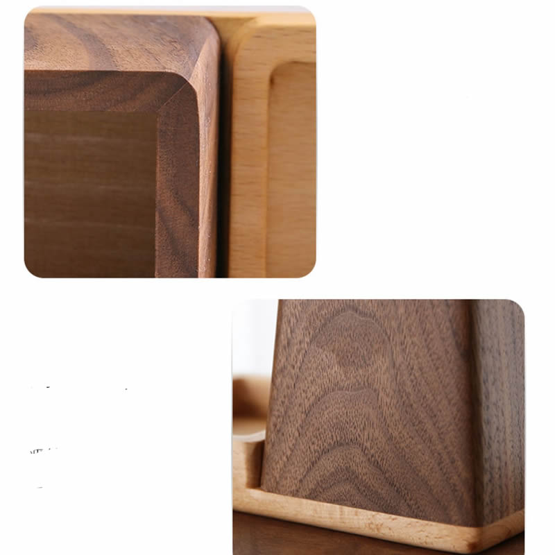 Wooden Pen Holder And Desk Organizer For Stationery Storage